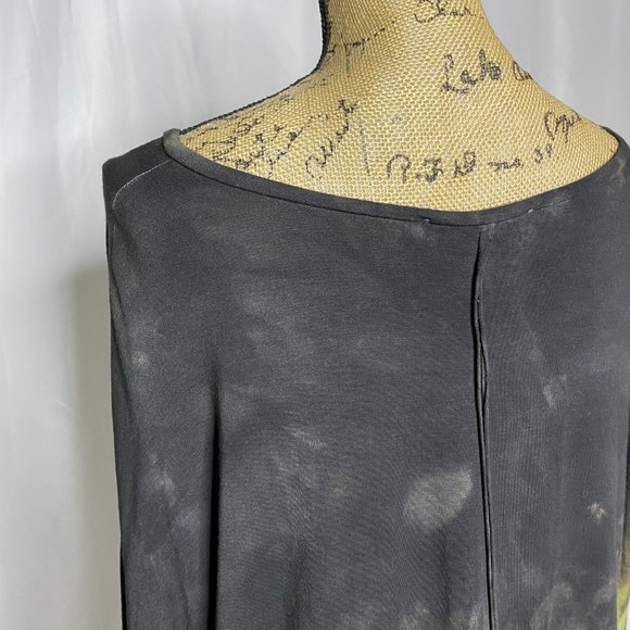 Umit Unal Gray Green Tie Dye Long Sleeve Shirt - Picture 7 of 9